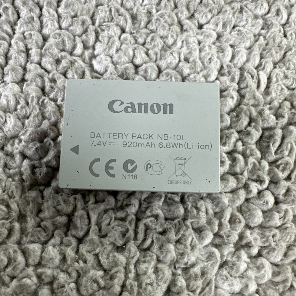 Canon OEM Battery NB 10L for PowerShot G1 X, G15, G16, SX40 HS Untested